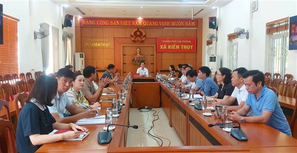 XÃ KIẾN THỤY TỔ CHỨC HỘI NGHỊ TRỰC TUYẾN BỒI DƯỠNG, CẬP NHẬT KIẾN THỨC, KỸ NĂNG CHO CÁN BỘ LÃNH ĐẠO, QUẢN LÝ CẤP XÃ