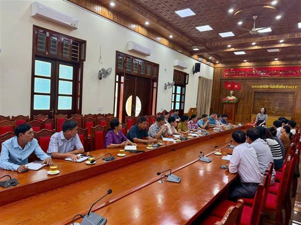 UBMTTQVN XÃ KIẾN THỤY TỔ CHỨC HỘI NGHỊ THỰC HIỆN QUY TRÌNH CÔNG TÁC CÁN BỘ CHUẨN BỊ CHO ĐẠI HỘI MTTQ XÃ LẦN THỨ I, NHIỆM KỲ 2025-2030