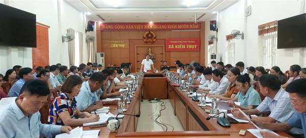 Xã Kiến Thuy: Tổ  chức Hội nghị triển khai công tác tuyển chọn, gọi công dân nhập ngũ năm 2026