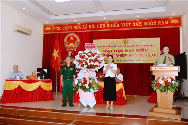 Hội Nạn nhân chất độc da cam/dioxin xã Kiến Thụy tổ chức Đại hội lần thứ I, nhiệm kỳ 2025 - 2030