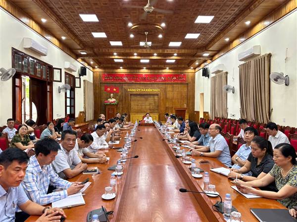 XÃ KIẾN THỤY THAM GIA HỘI NGHỊ TRỰC TUYẾN QUÁN TRIỆT, TRIỂN KHAI CÔNG TÁC KIỂM TRA, GIÁM SÁT CỦA ĐẢNG