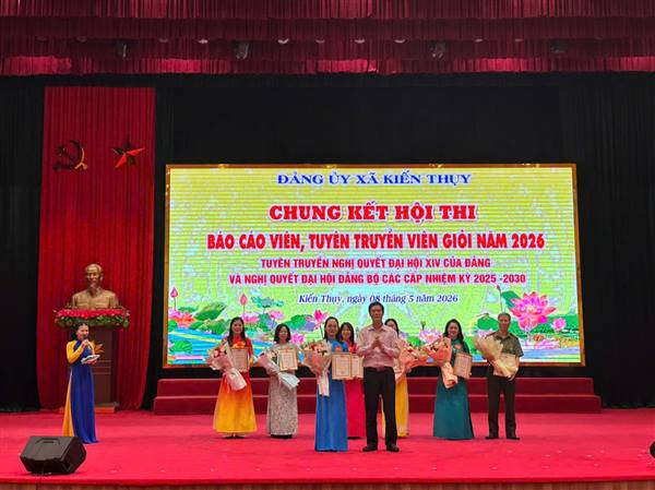 HỘI THI BÁO CÁO VIÊN, TUYÊN TRUYỀN VIÊN GIỎI XÃ KIẾN THỤY NĂM 2026