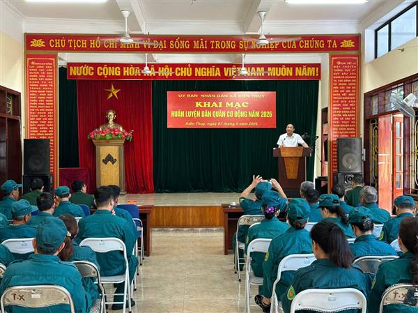 KHAI MẠC HUẤN LUYỆN DÂN QUÂN CƠ ĐỘNG NĂM 2026 