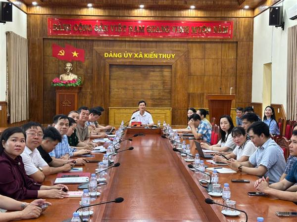 Xã Kiến Thụy tham dự hội nghị trực tuyến bồi dưỡng nâng cao năng lực, xử lý tình huống thực tiễn cho đội ngũ cán bộ cơ sở
