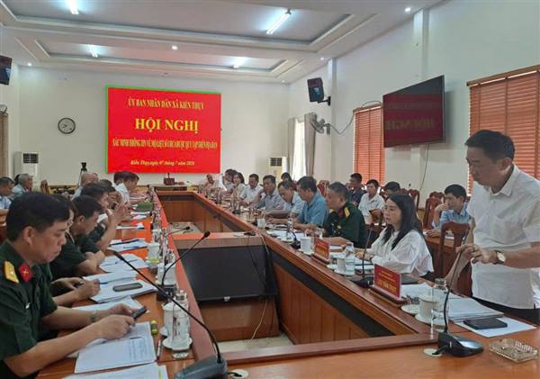 UBND XÃ KIẾN THỤY TỔ CHỨC HỘI NGHỊ XÁC MINH THÔNG TIN VỀ MỘ LIỆT SĨ CHƯA ĐƯỢC QUY TẬP TRÊN ĐỊA BÀN XÃ

