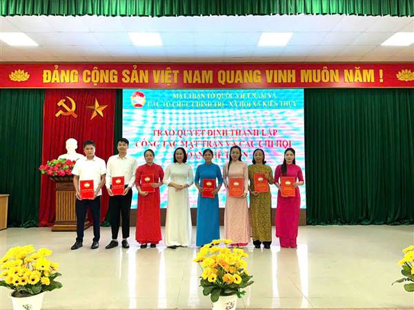 XÃ KIẾN THỤY TỔ CHỨC HỘI NGHỊ SƠ KẾT CÔNG TÁC MẶT TRẬN VÀ CÁC TỔ CHỨC CHÍNH TRỊ - XÃ HỘI 6 THÁNG ĐẦU NĂM 2026