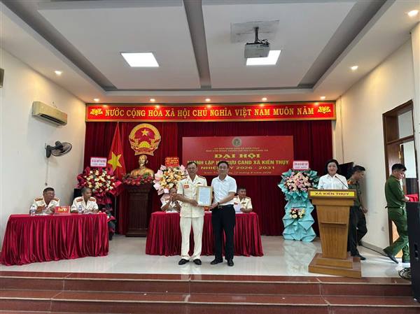 ĐẠI HỘI THÀNH LẬP HỘI CỰU CÔNG AN NHÂN DÂN XÃ KIẾN THỤY NHIỆM KỲ 2026 – 2031
