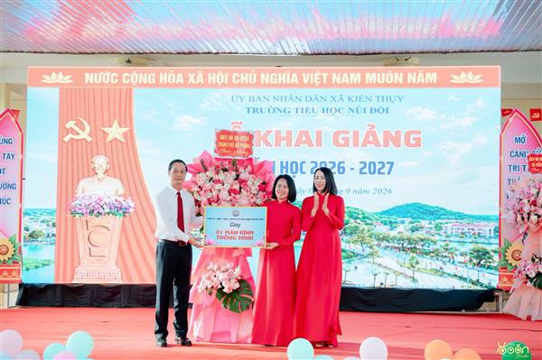 KIẾN THỤY TƯNG BỪNG KHAI GIẢNG NĂM HỌC MỚI 2026 - 2027