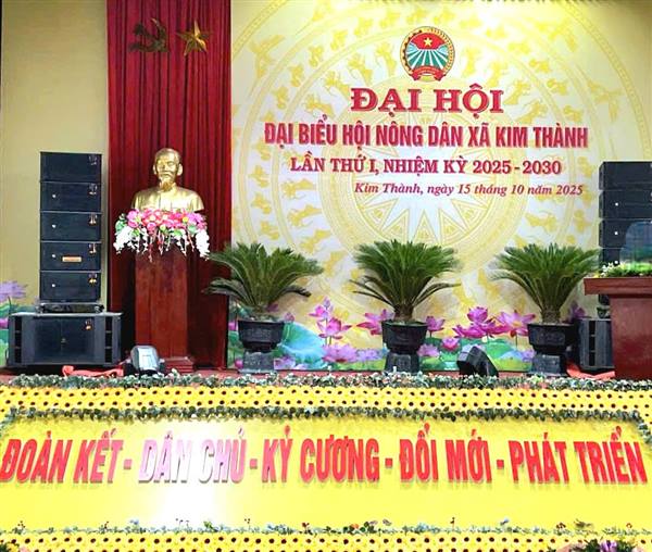 Đại hội đại biểu Hội Nông dân xã Kim Thành lần thứ I, nhiệm kỳ 2025 - 2030 diễn ra thành công tốt đẹp