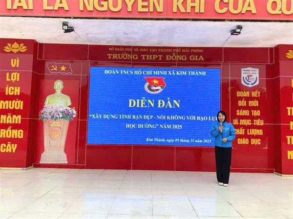 Diễn đàn Xây dựng tình bạn đẹp – Nói không với Bạo lực học đường 