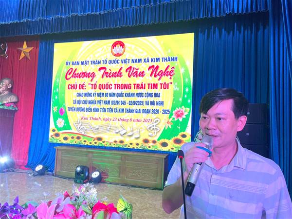 Chương trình văn nghệ ''Tổ Quốc trong trái tim tôi " chào mừng 80 năm Quốc khánh nước cộng hòa xã hội chủ nghĩa Việt Nam