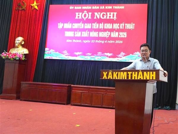 Kim Thành: Tập huấn chuyển giao tiến bộ khoa học kỹ thuật trong sản xuất nông nghiệp 2026