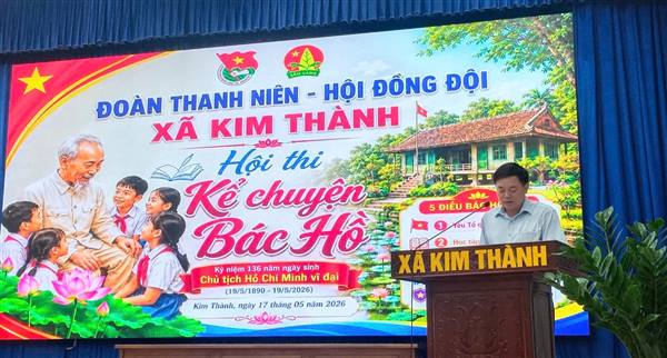 Xã Kim Thành tổ chức thành công Hội thi Kể chuyện Bác Hồ và trao giải Tin học trẻ lần thứ nhất năm 2026