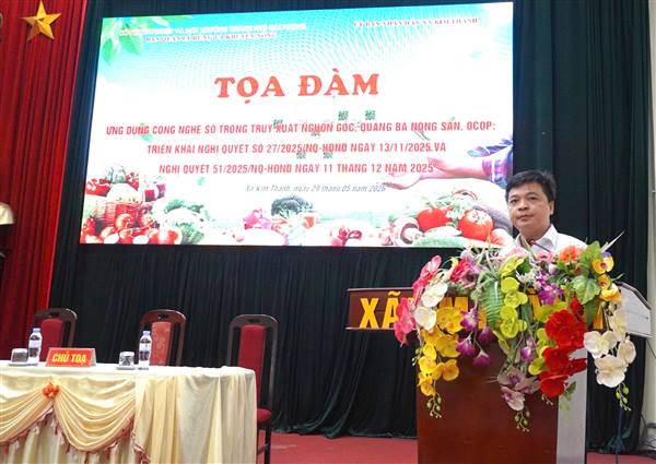 Đẩy mạnh ứng dụng công nghệ số trong truy xuất nguồn gốc và quảng bá nông sản OCOP tại xã Kim Thành
