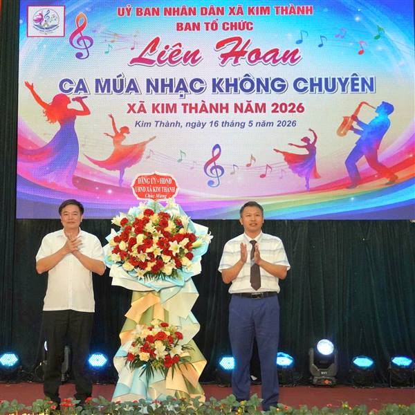 Kim Thành tổ chức thành công liên hoan ca múa nhạc không chuyên năm 2026