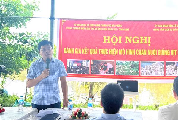 Hội nghị đánh giá kết quả mô hình chăn nuôi vịt thương phẩm trên địa bàn xã Kim Thành