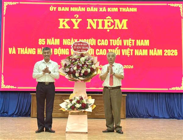 Hội Người cao tuổi xã Kim Thành tổ chức kỷ niệm 85 năm ngày truyền thống người cao tuổi Việt Nam và phát động tháng hành động vì người cao tuổi năm 2026