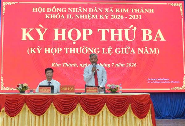 HĐND xã Kim Thành tổ chức thành công Kỳ họp thứ Ba - Kỳ họp thường lệ giữa năm 2026