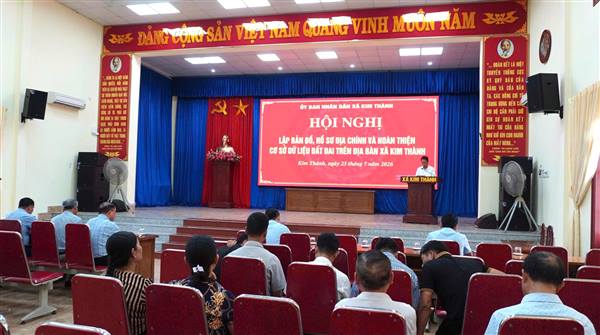 Kim Thành triển khai công tác đo đạc, lập bản đồ địa chính, xây dựng cơ sở dữ liệu đất đai bảo đảm "Đúng - đủ - sạch - sống"