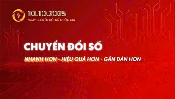  Chủ đề Ngày Chuyển đổi số Quốc gia năm 2025: “Nhanh hơn, hiệu quả hơn, gần dân hơn”