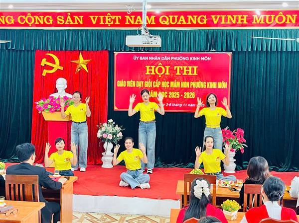 UBND phường Kinh Môn tổ chức Khai mạc hội thi “ Giáo viên dạy giỏi cấp học mầm non” năm học 2025-2026.