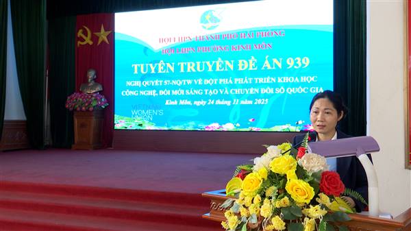 Phường Kinh Môn nâng cao kỹ năng khởi nghiệp cho Hội viên phụ nữ năm 2025