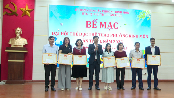 Bế mạc Đại hội TDTT phường Kinh Môn lần thứ I, năm 2025.