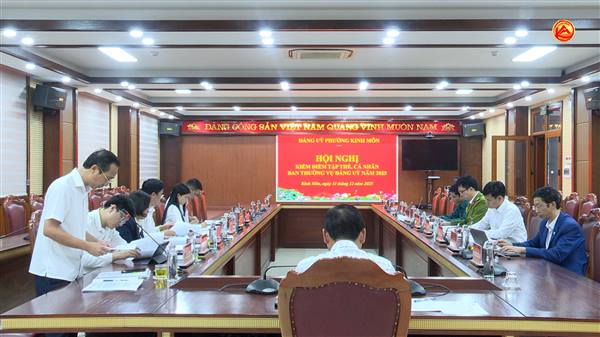 Đảng ủy phường Kinh Môn tổ chức Hội nghị kiểm điểm tập thể  và cá nhân Ban Thường vụ Đảng ủy năm 2025