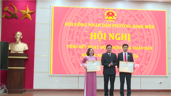 HĐND phường Kinh Môn tổng kết hoạt động HĐND, khoá I, nhiệm kỳ 2021 – 2026.