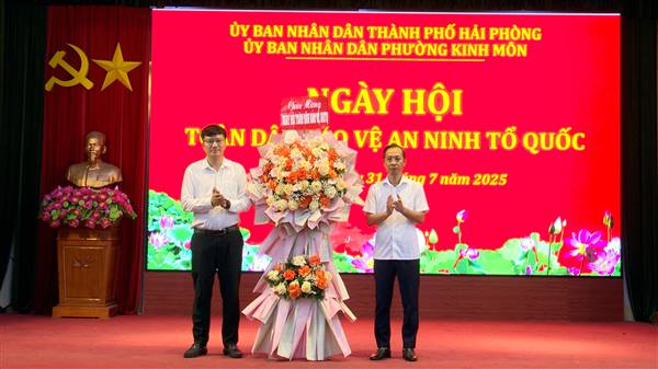 Phường Kinh Môn tổ chức Ngày hội toàn dân bảo vệ an ninh Tổ quốc năm 2025