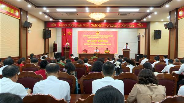 HĐND phường Kinh Môn khóa I, nhiệm kỳ 2021 – 2026, tổ chức kỳ họp thứ 3