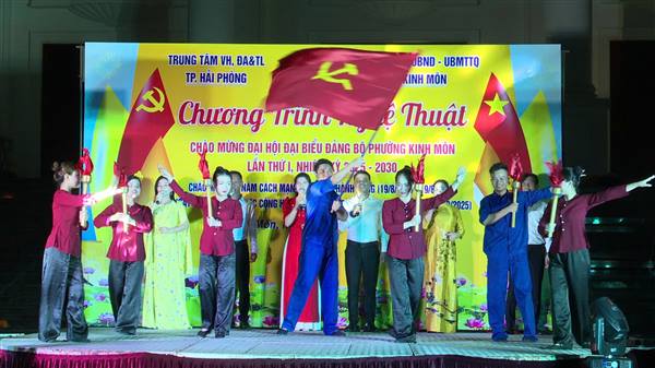 Chương trình văn nghệ chào mừng Đại hội đại biểu Đảng bộ phường Kinh Môn lần thứ I, nhiệm kỳ 2025 – 2030