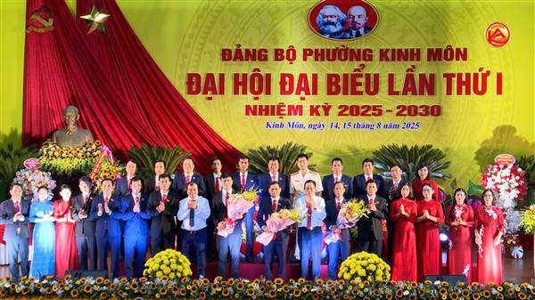 Phường Kinh Môn tổ chức thành công Đại hội đại biểu Đảng bộ phường Kinh Môn lần thứ I, nhiệm kỳ 2025 – 2030