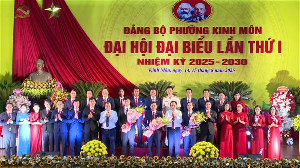 Đảng bộ phường Kinh Môn vững tin bước vào nhiệm kỳ mới