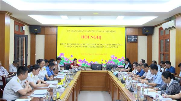UBND phường Kinh Môn tổ chức Hội nghị triển khai kế hoạch thu thuế sau sắp xếp