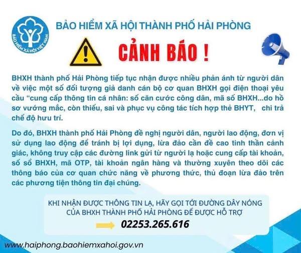 Cảnh báo thủ đoạn lừa đảo của một số đối tượng giả danh cán bộ cơ quan Bảo hiểm xã hội