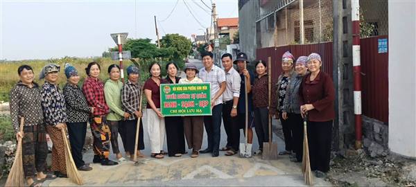 HỘI NÔNG DÂN PHƯỜNG KINH MÔN RA MẮT TUYẾN ĐƯỜNG NÔNG DÂN TỰ QUẢN TẠI TDP LƯU HẠ 