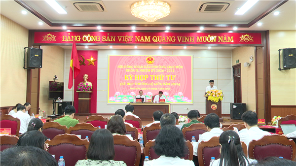 HĐND phường Kinh Môn tổ chức thành công Kỳ họp thứ tư (kỳ họp thường lệ giữa năm 2026)