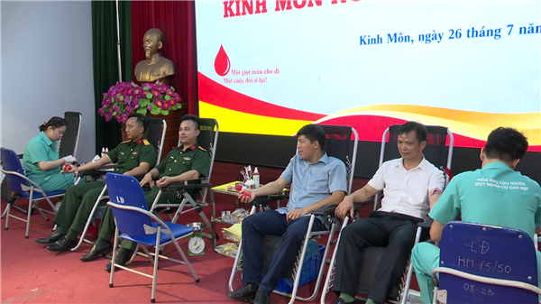 Phường Kinh Môn tiếp nhận 412 đơn vị máu tại Ngày hội hiến máu tình nguyện năm 2026