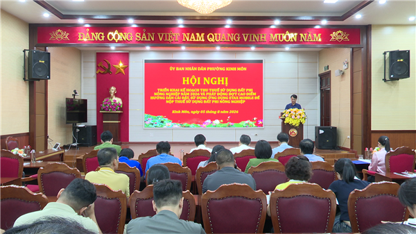 PHƯỜNG KINH MÔN TRIỂN KHAI KẾ HOẠCH THU THUẾ SỬ DỤNG ĐẤT PHI NÔNG NGHIỆP NĂM 2026 VÀ PHÁT ĐỘNG ĐỢT CAO ĐIỂM HƯỚNG DẪN CÀI ĐẶT, SỬ DỤNG ETAX MOBILE
