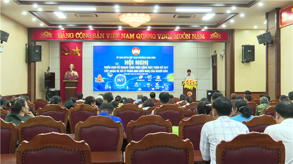 Ủy ban MTTQ Việt nam phường Kinh Môn triển khai Cổng Mặt trận số 24/7, tiếp nhận, xử lý phản ánh, kiến nghị của người dân, tuyên truyền chính sách BHXH, BHYT