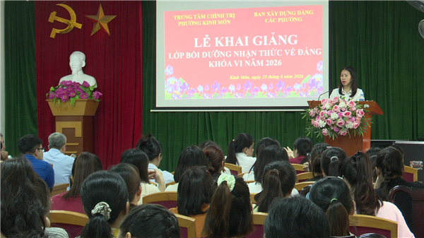 Khai giảng lớp Bồi dưỡng nhận thức về Đảng khóa VI năm 2026
