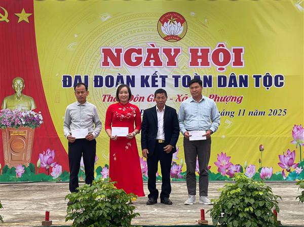 Kết quả tổ chức Ngày hội Đại đoàn kết toàn dân tộc năm 2025 tại xã Lạc Phượng