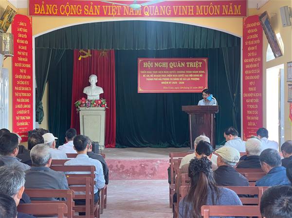 Lạc Phượng quán triệt, triển khai Nghị quyết Đại hội Đảng bộ thành phố Hải Phòng nhiệm kỳ 2025 – 2030