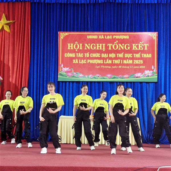 Xã Lạc Phượng tổng kết công tác tổ chức Đại hội Thể dục thể thao lần thứ I năm 2025