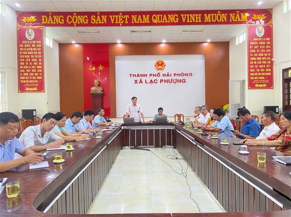 Hội đồng Giải phóng mặt bằng xã kiểm điểm tiến độ thực hiện giải phóng mặt bằng các Dự án
