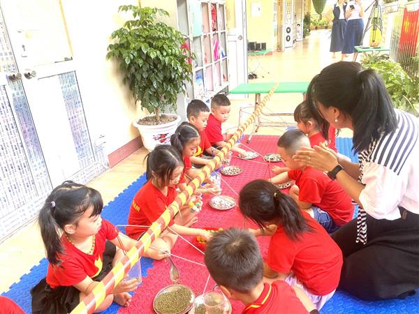 Trường Mầm non Phượng Kỳ tích cực đổi mới giảng dạy thông qua hoạt động trải nghiệm