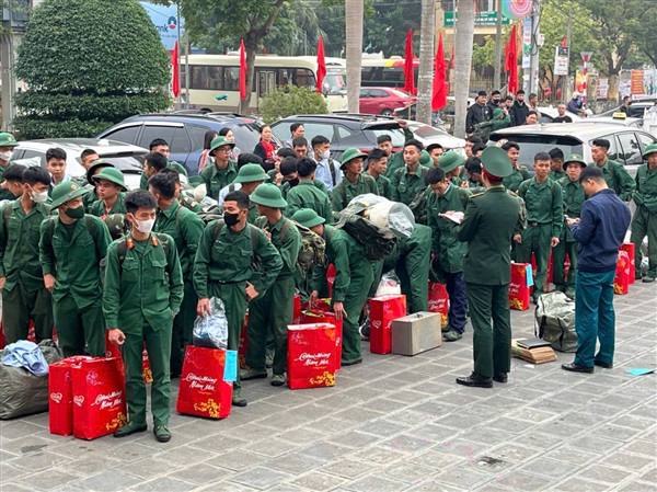 Xã Lạc Phượng phối hợp Ban Chỉ huy khu vực phòng thủ 4 - An Lão đón nhận quân nhân xuất ngũ trở về địa phương