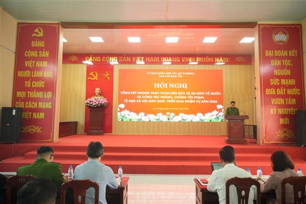 Ban chỉ đạo 799 xã Lạc Phượng tổng kết phong trào toàn dân bảo vệ an ninh Tổ quốc và công tác phòng chống tội phạm, tệ nạn năm 2025, triển khai phương hướng nhiệm vụ năm 2026