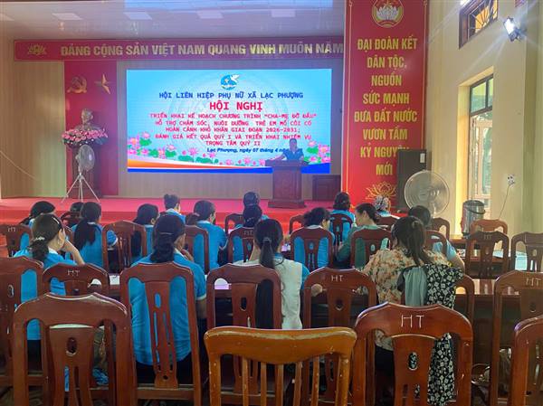 HỘI LHPN XÃ LẠC PHƯỢNG TỔ CHỨC HỘI NGHỊ BAN CHẤP HÀNH MỞ RỘNG QUÝ I/2026